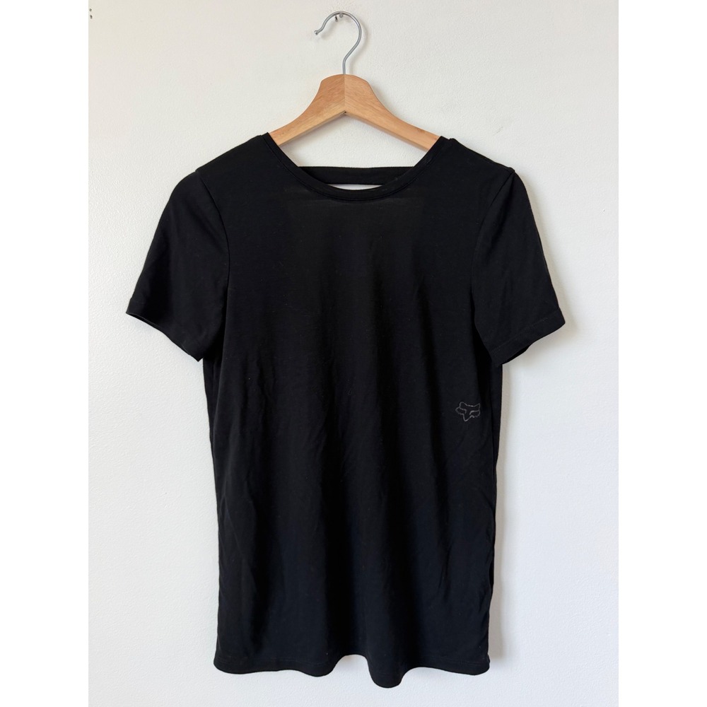 Fox "Raised on Fumes" Black Open Backâ Tee Size Small Women's